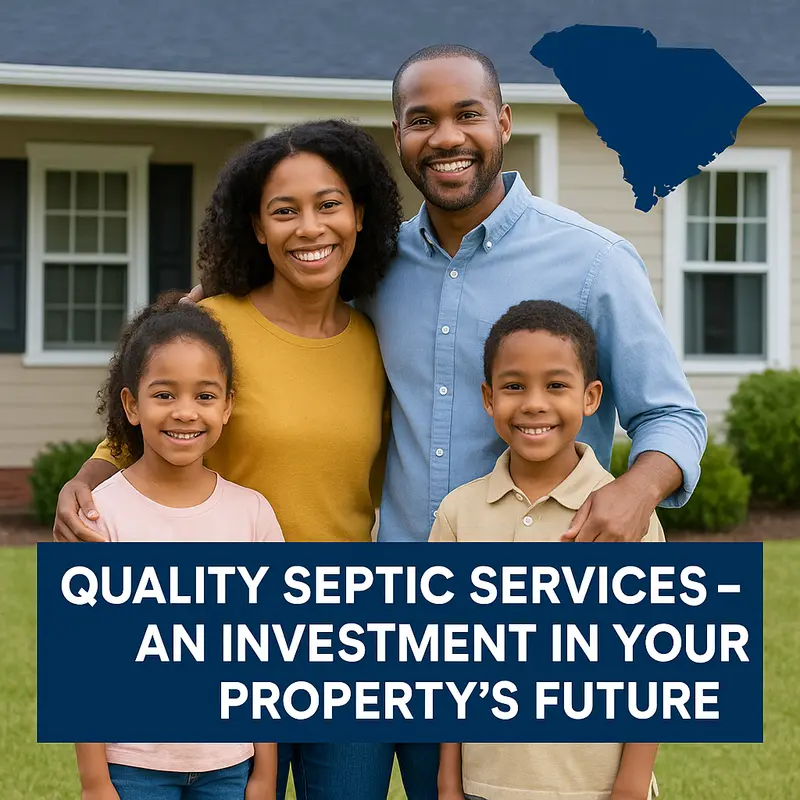South Carolina family protecting their property with professional septic services