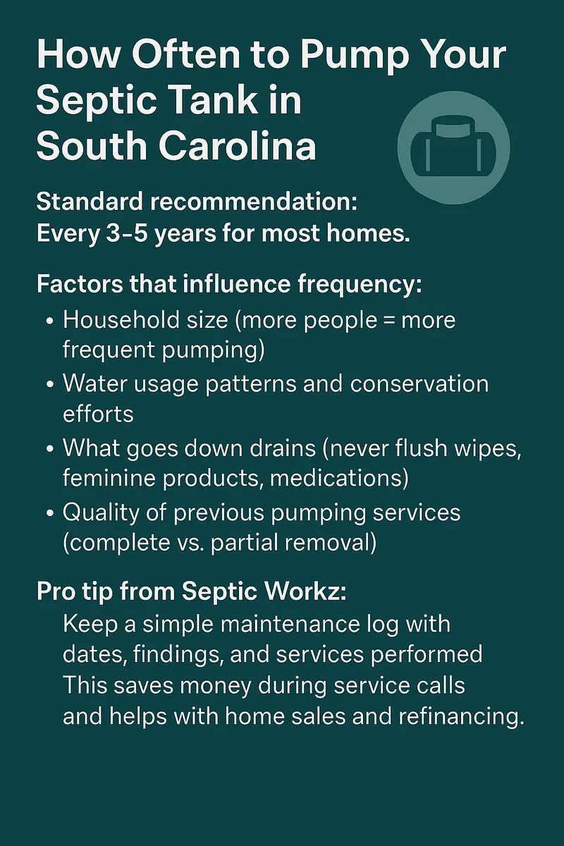 Warning signs your septic system needs pumping infographic