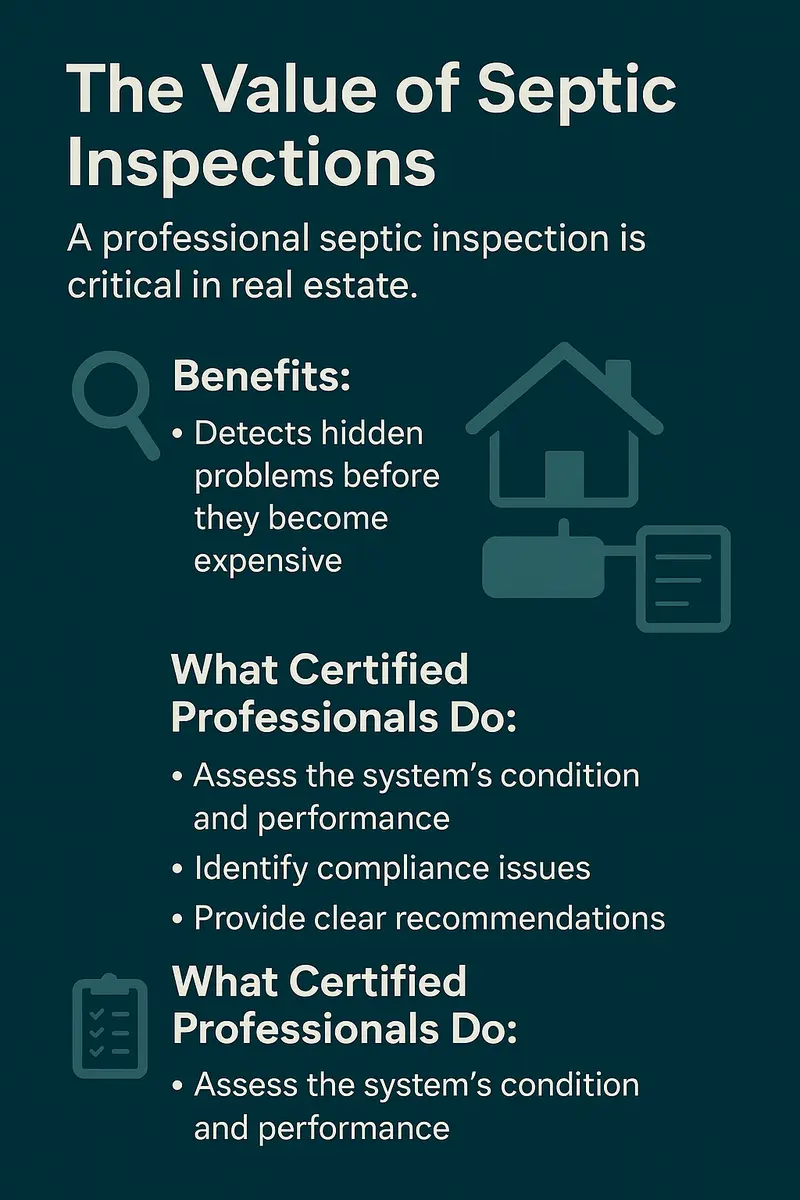 The value of septic inspections for real estate transactions