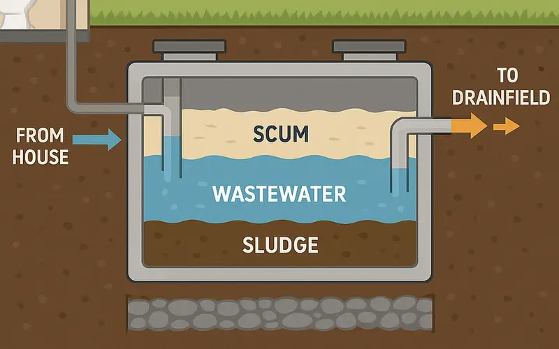 Complete guide to septic systems and maintenance hero background